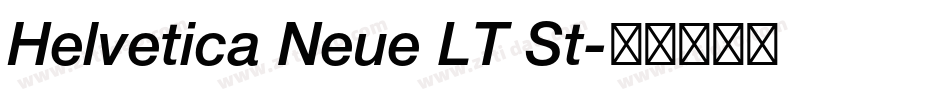 Helvetica Neue LT St字体转换